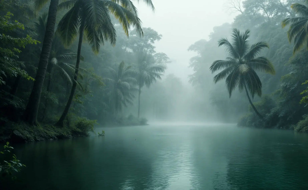 Brume Amazonienne : L’Appel de la Nature Intacte – Papier Peint Panoramique - Illulart: Papier peint panoramique