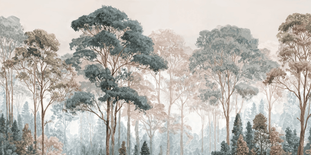 Brume pastel au lever du jour - Illulart: Papier peint panoramique
