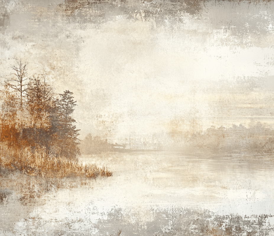 Brumes d’Automne - Papier Peint Panoramique Forêt Brumeuse
