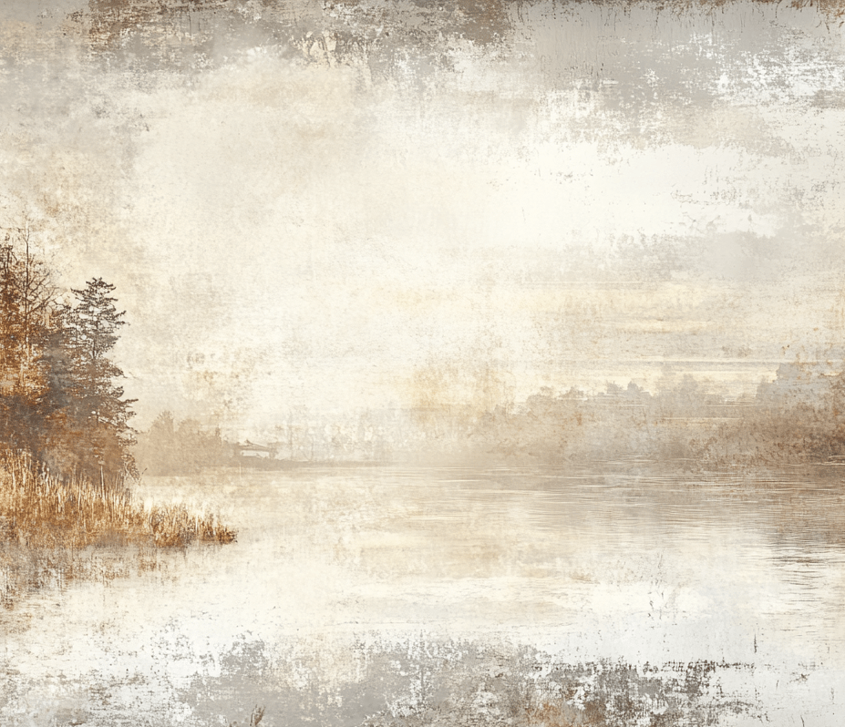Brumes d’Automne - Papier Peint Panoramique Forêt Brumeuse - Illulart: Papier peint panoramique