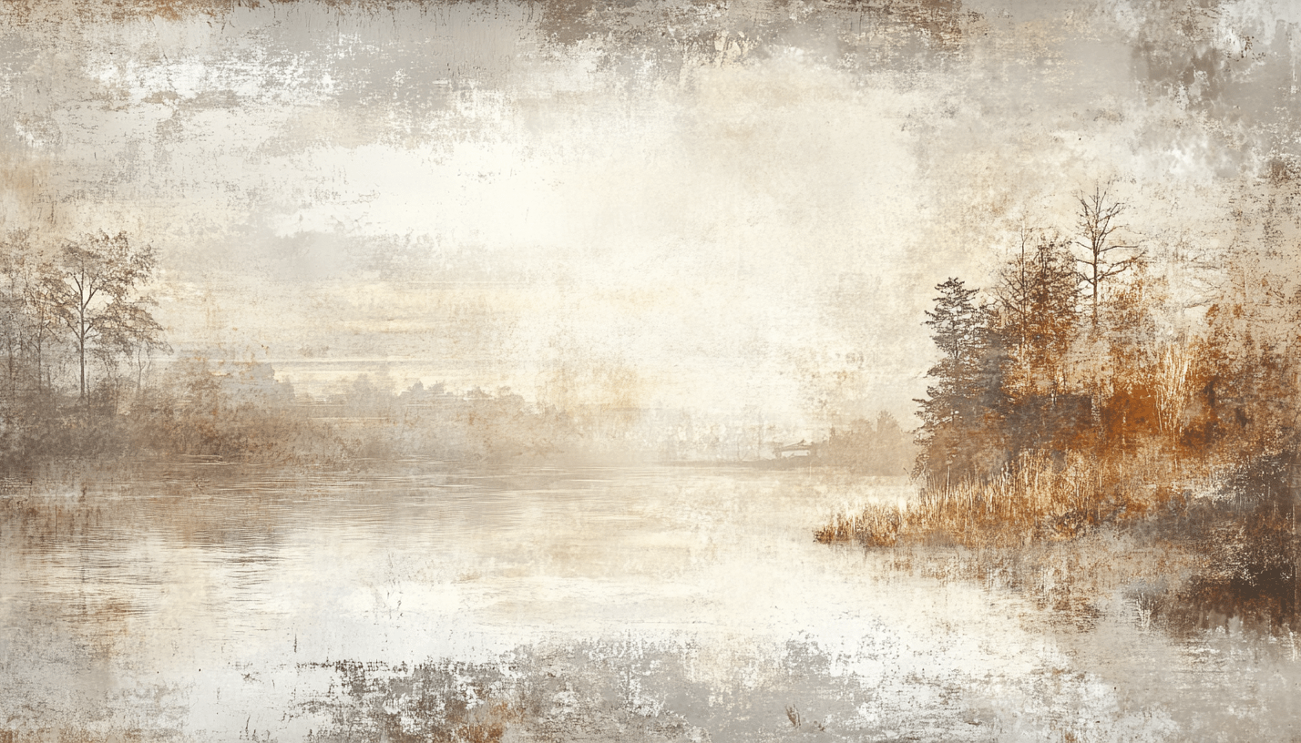 Brumes d’Automne - Papier Peint Panoramique Forêt Brumeuse - Illulart: Papier peint panoramique
