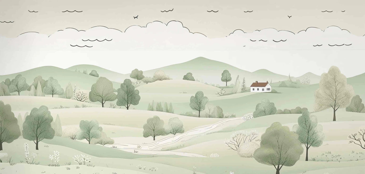 Calme champêtre - Illulart: Papier peint panoramique