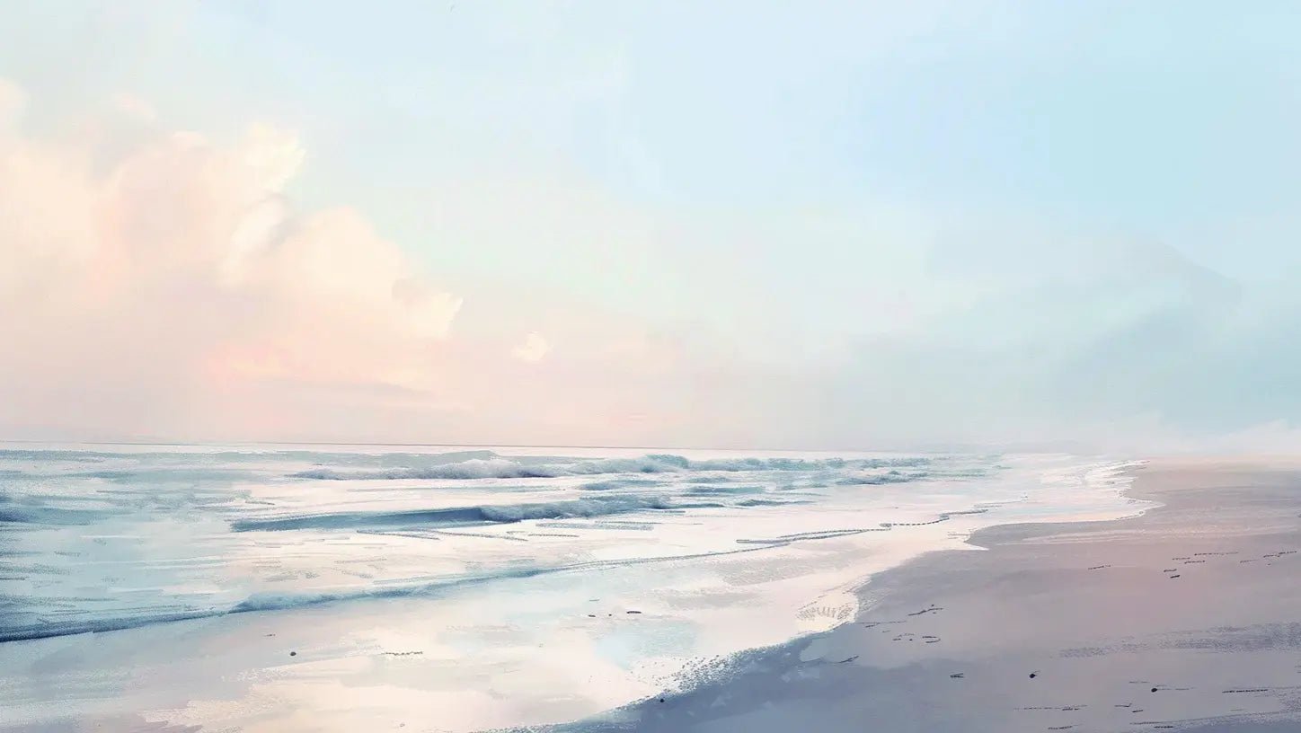 Calme des Vagues à l'Aube