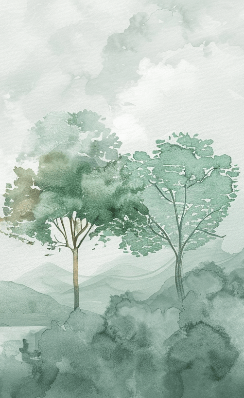 Charme Pastel - Illulart: Papier peint panoramique