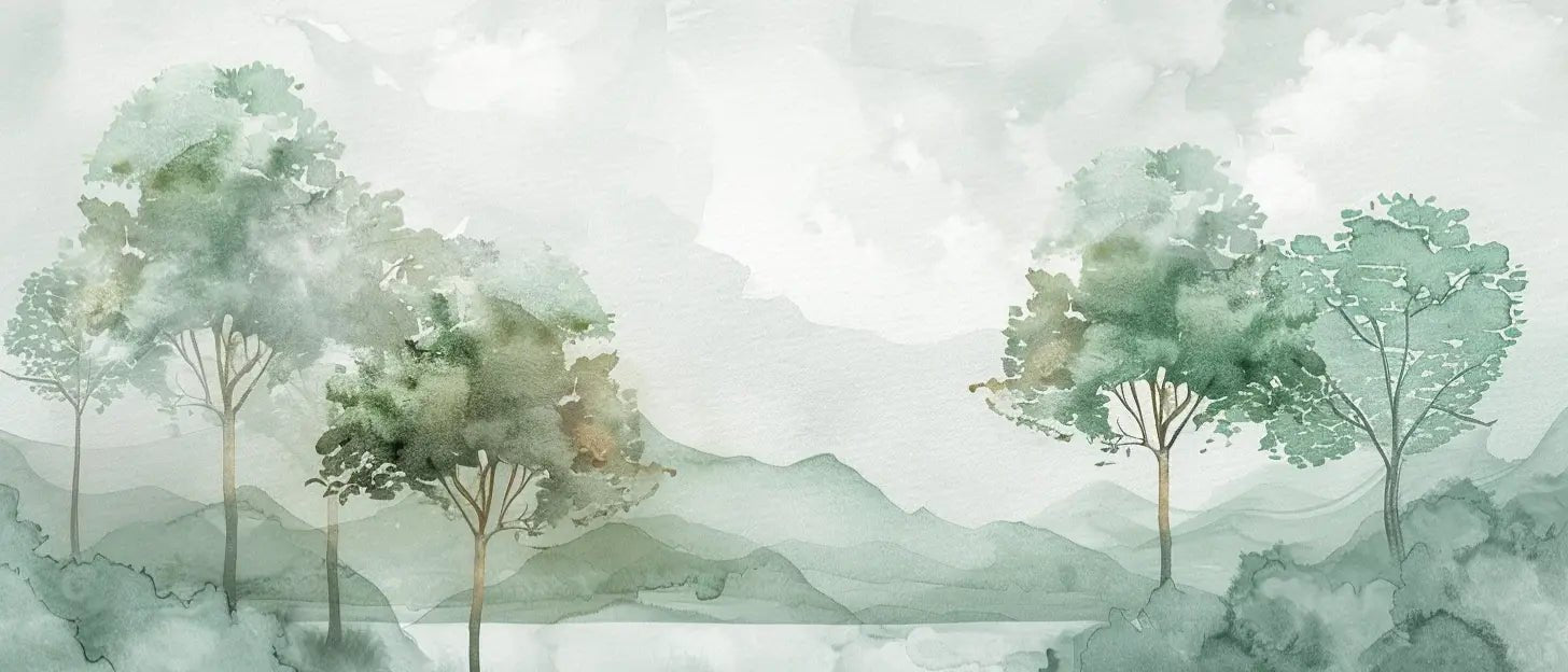 Charme Pastel : sérénité des nuances douces en papier peint - Illulart: Papier peint panoramique
