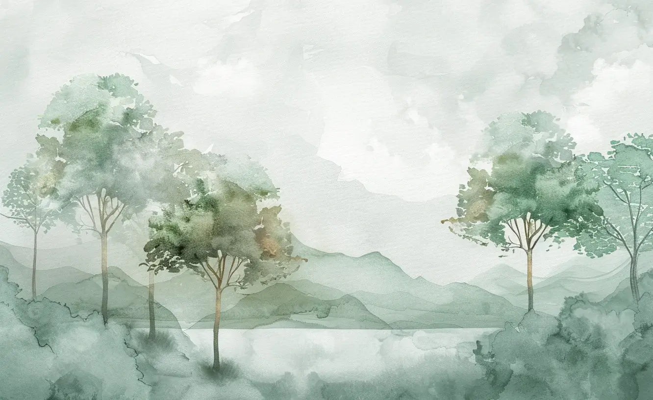 Charme Pastel : sérénité des nuances douces en papier peint - Illulart: Papier peint panoramique