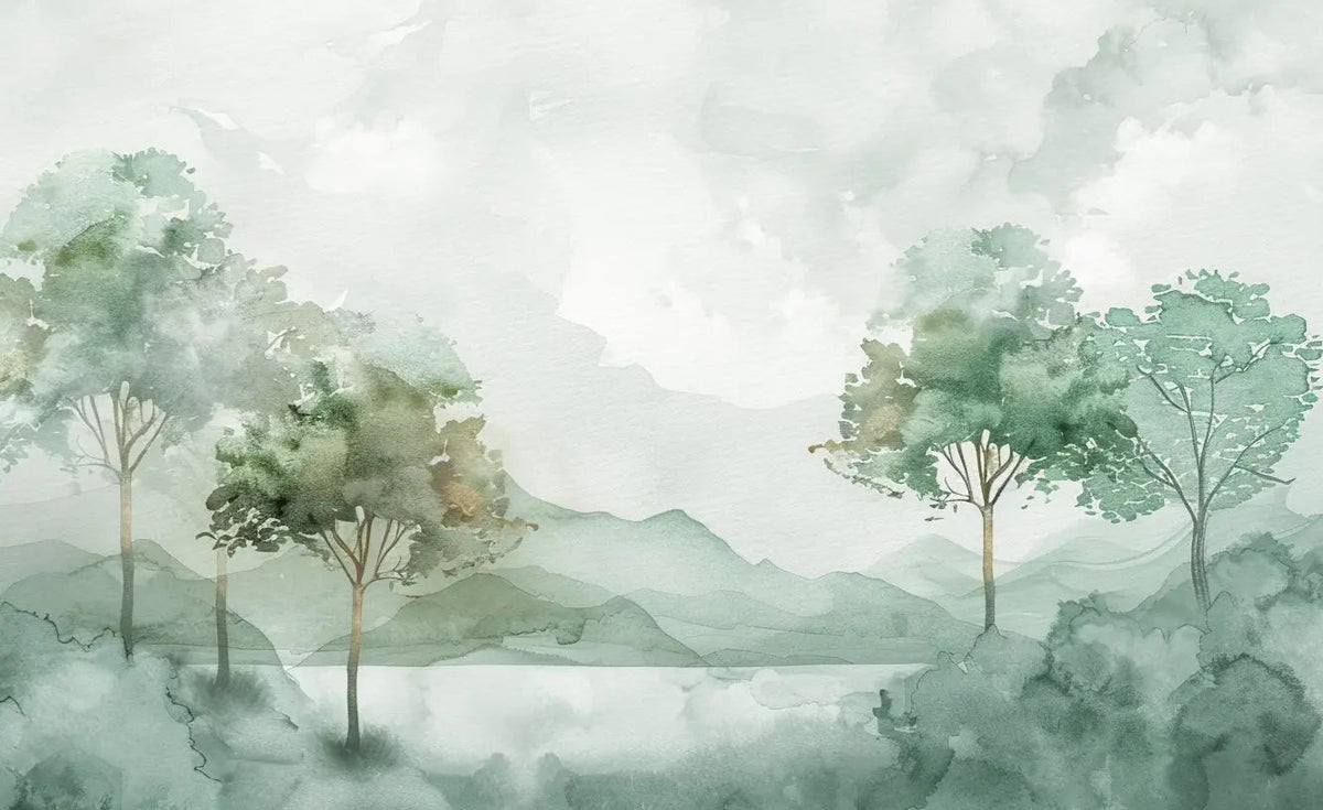 Charme Pastel : sérénité des nuances douces en papier peint - Illulart: Papier peint panoramique