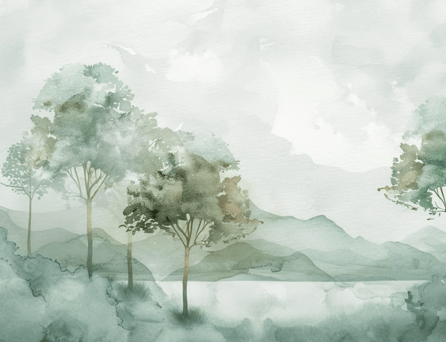 Charme Pastel : sérénité des nuances douces en papier peint - Illulart: Papier peint panoramique