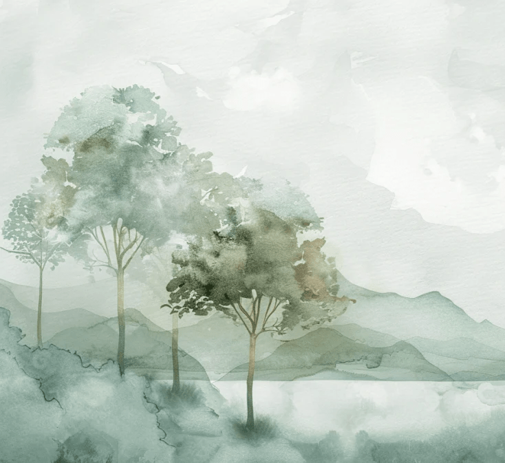 Charme Pastel : sérénité des nuances douces en papier peint - Illulart: Papier peint panoramique