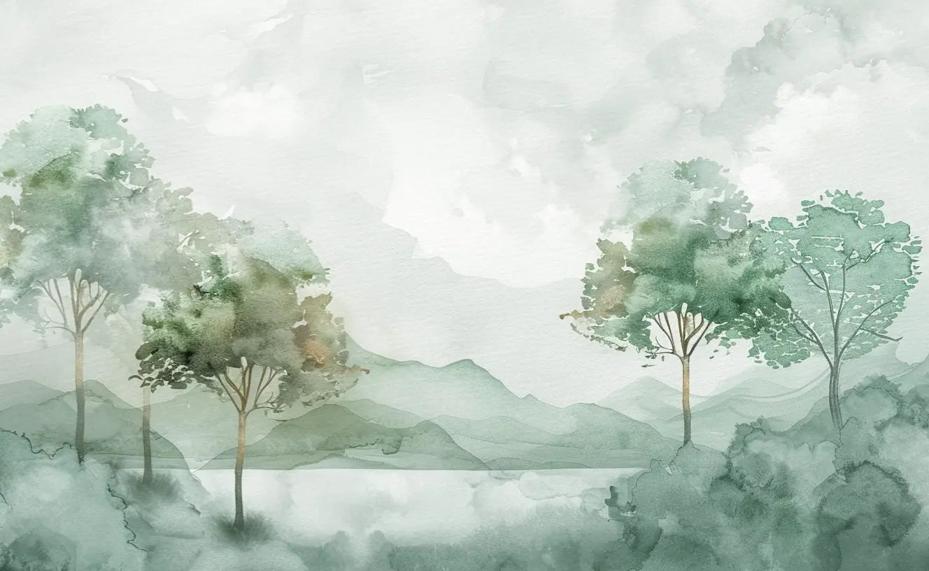Charme Pastel : sérénité des nuances douces en papier peint - Illulart: Papier peint panoramique
