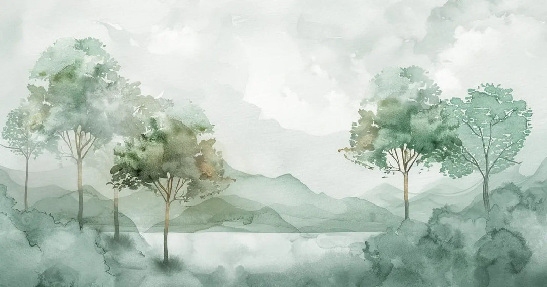 Charme Pastel : sérénité des nuances douces en papier peint - Illulart: Papier peint panoramique