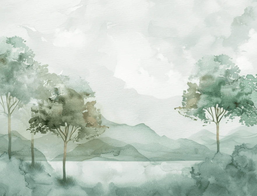 Charme Pastel : sérénité des nuances douces en papier peint - Illulart: Papier peint panoramique