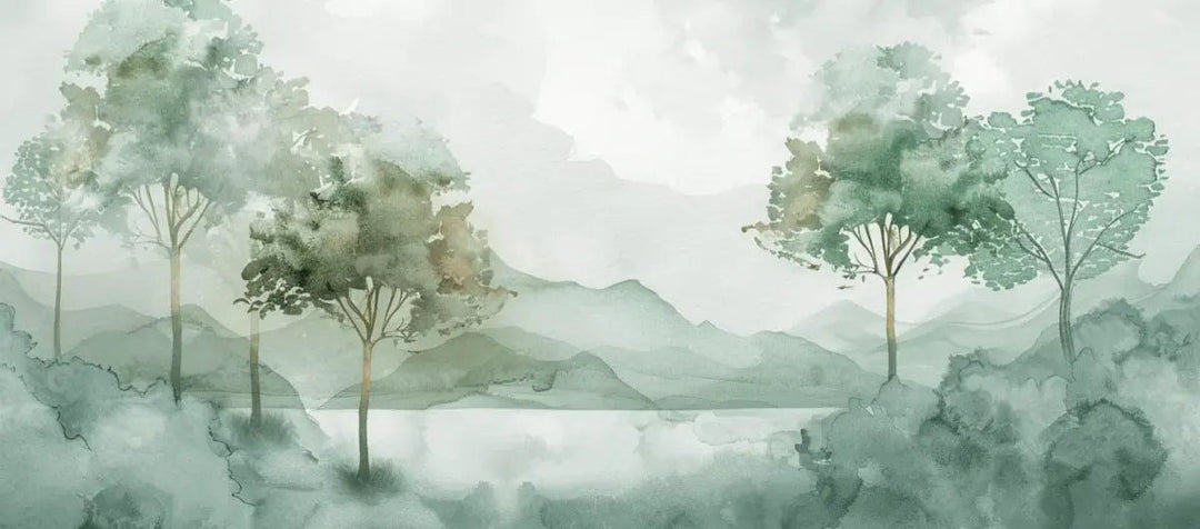 Charme Pastel : sérénité des nuances douces en papier peint - Illulart: Papier peint panoramique