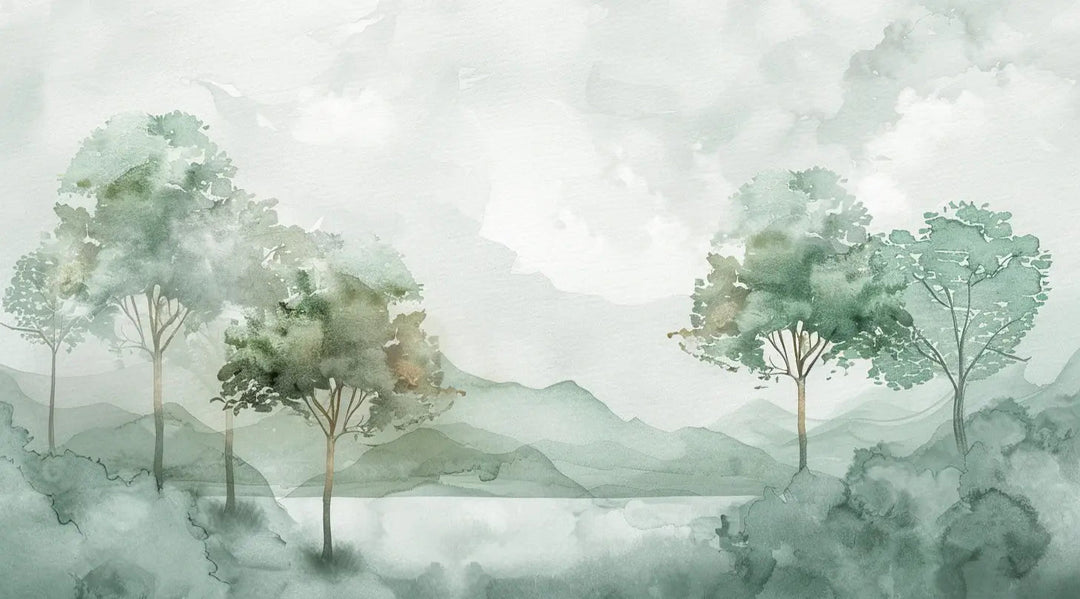 Charme Pastel : sérénité des nuances douces en papier peint - Illulart: Papier peint panoramique