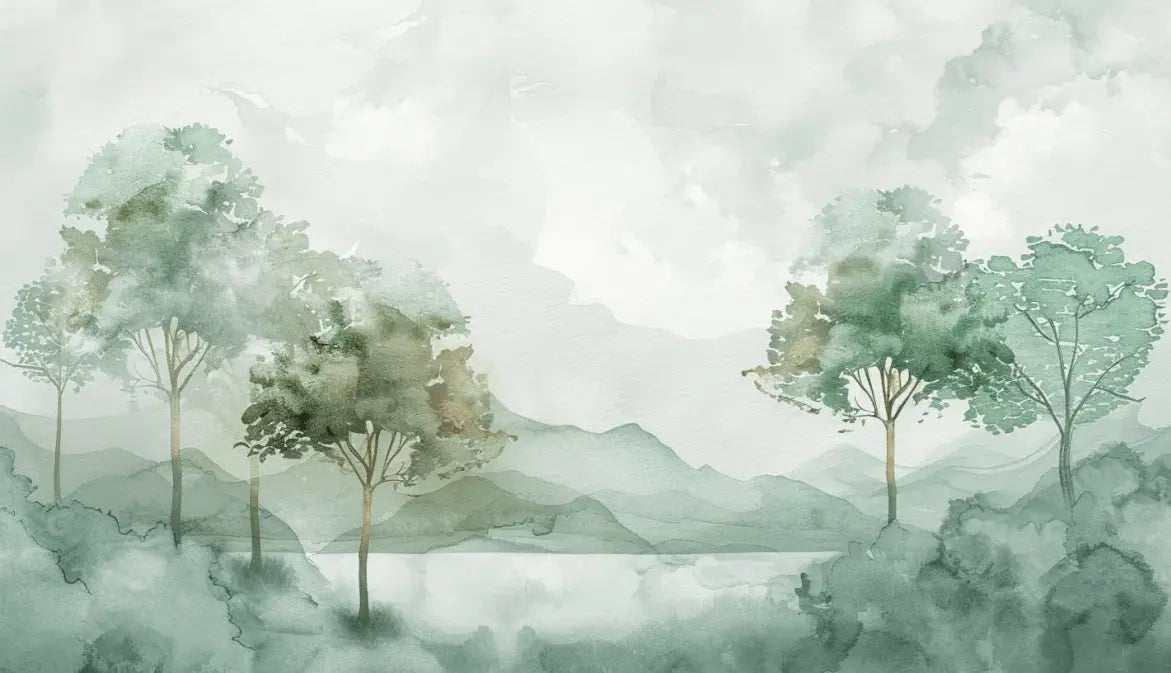 Charme Pastel : sérénité des nuances douces en papier peint - Illulart: Papier peint panoramique