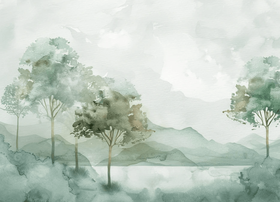 Charme Pastel : sérénité des nuances douces en papier peint - Illulart: Papier peint panoramique