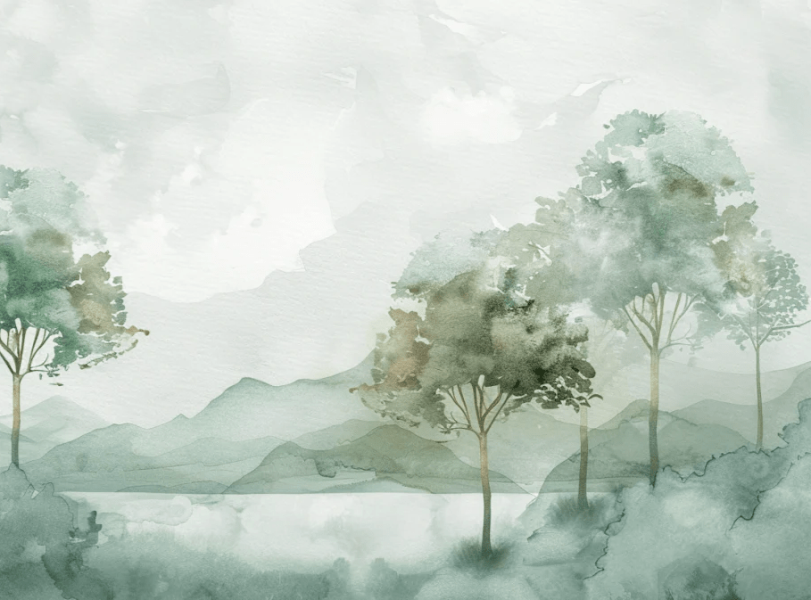 Charme Pastel : sérénité des nuances douces en papier peint - Illulart: Papier peint panoramique