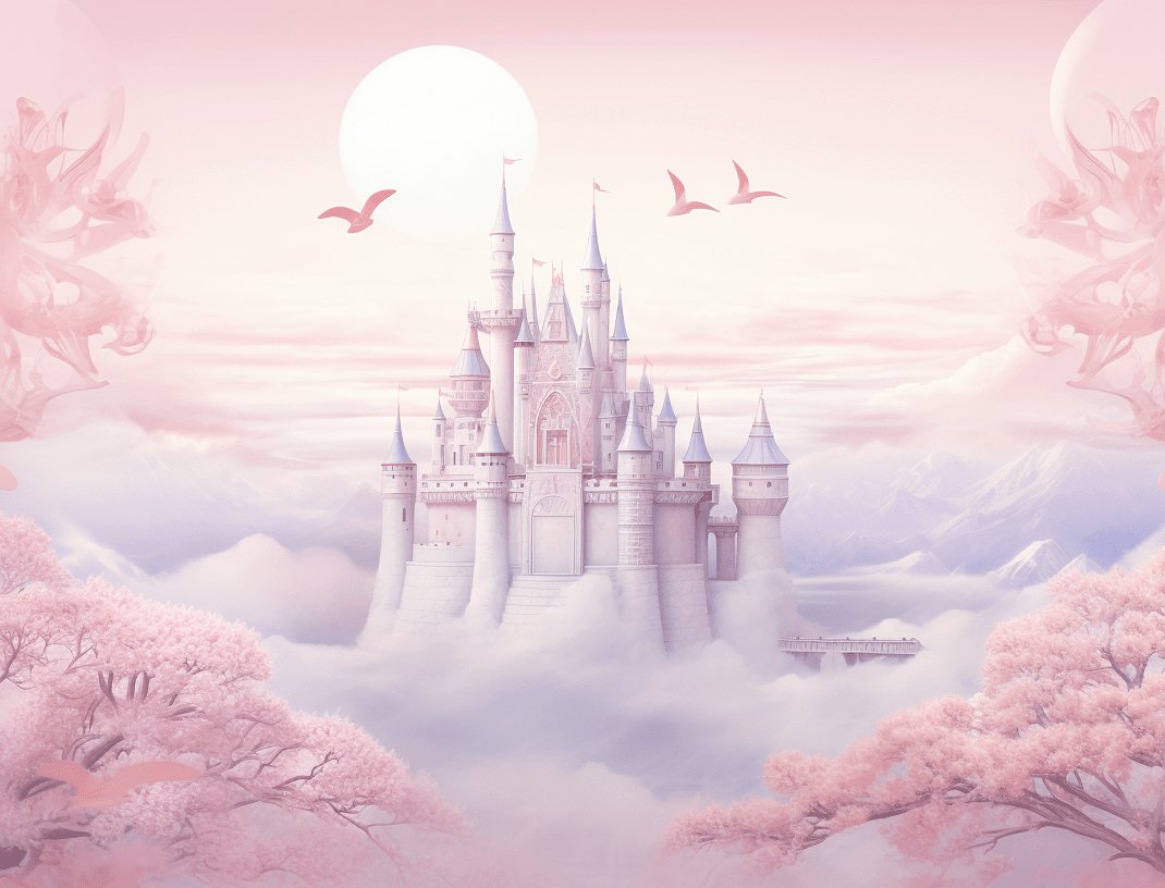 Château enchanté - Illulart: Papier peint panoramique