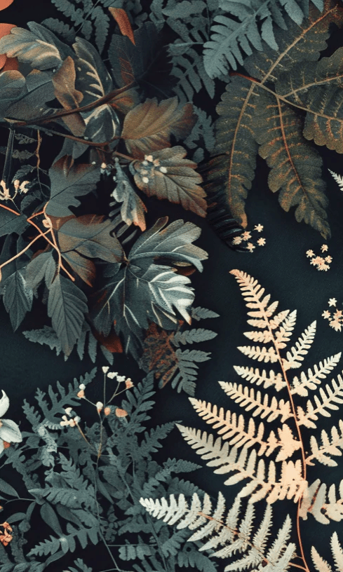 Chlorophylle Chic - Papier Peint Élégance Verte - Illulart: Papier peint panoramique
