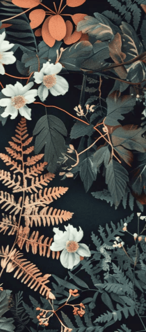 Chlorophylle Chic - Papier Peint Élégance Verte - Illulart: Papier peint panoramique