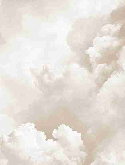 Ciel de Douceur - Papier Peint Panoramique Nuages Beige pour une Ambiance Sereine - Illulart: Papier peint panoramique