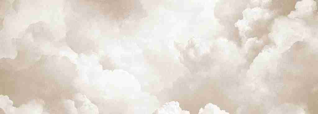 Ciel de Douceur - Papier Peint Panoramique Nuages Beige pour une Ambiance Sereine - Illulart: Papier peint panoramique