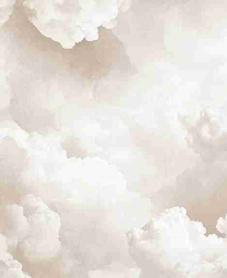 Ciel de Douceur - Papier Peint Panoramique Nuages Beige pour une Ambiance Sereine - Illulart: Papier peint panoramique