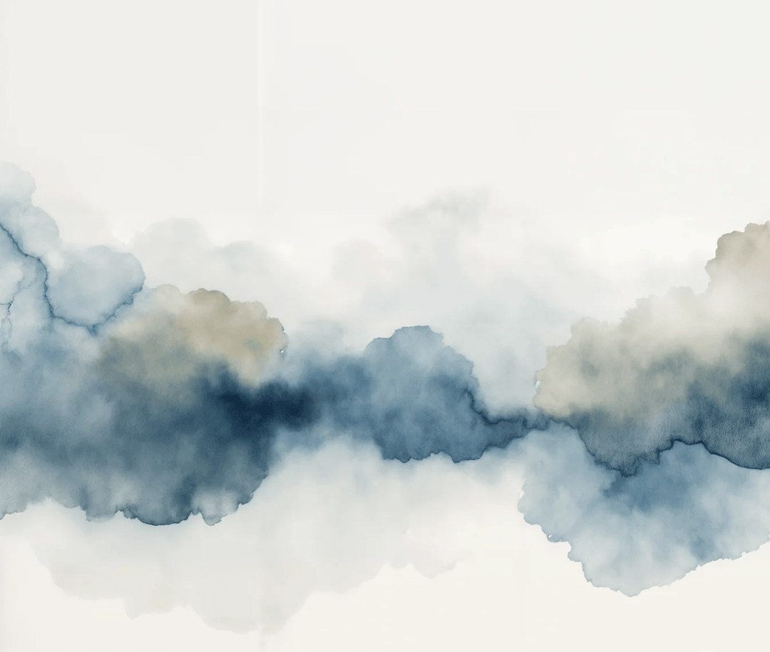 Couleurs de l’air en bleu – Papier peint panoramique éthéré et moderne - Illulart: Papier peint panoramique