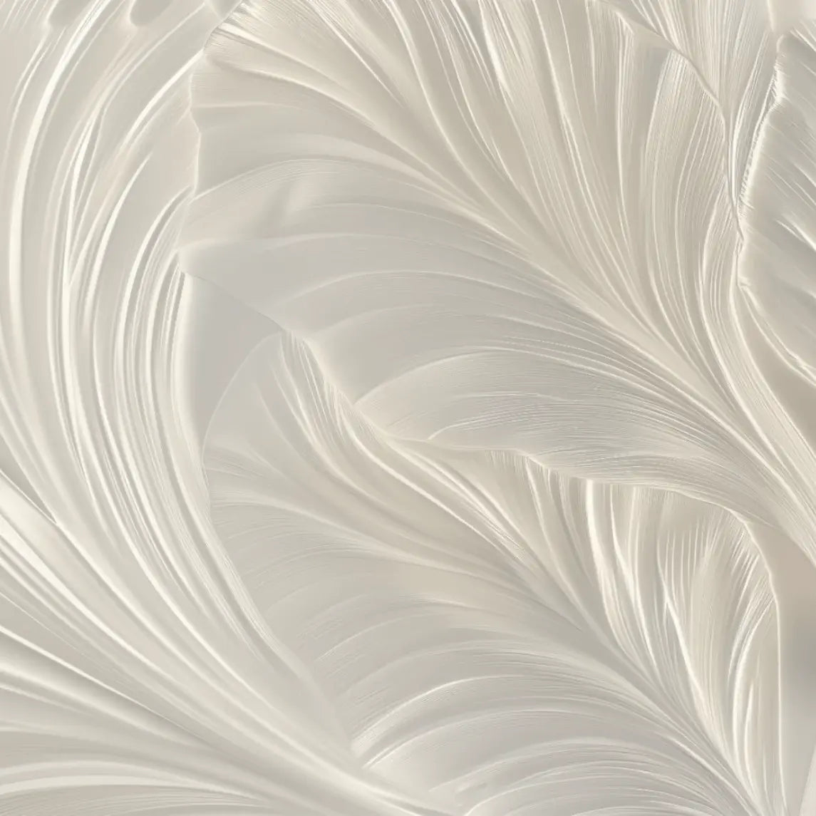 Crème de Feuillage - Papier Peint Panoramique Élégant - Illulart: Papier peint panoramique