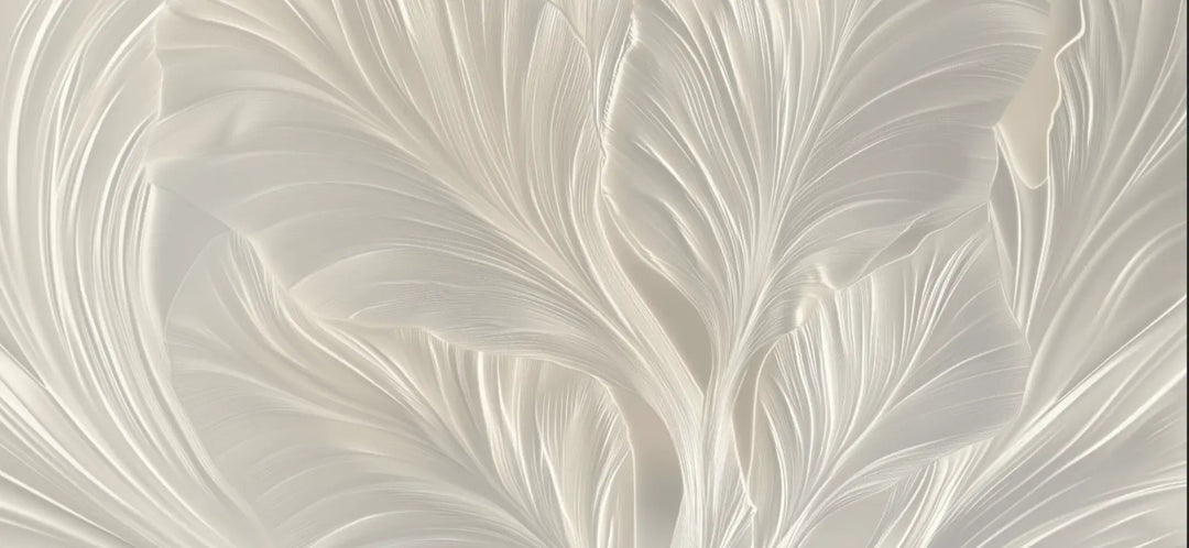 Crème de Feuillage - Papier Peint Panoramique Élégant - Illulart: Papier peint panoramique