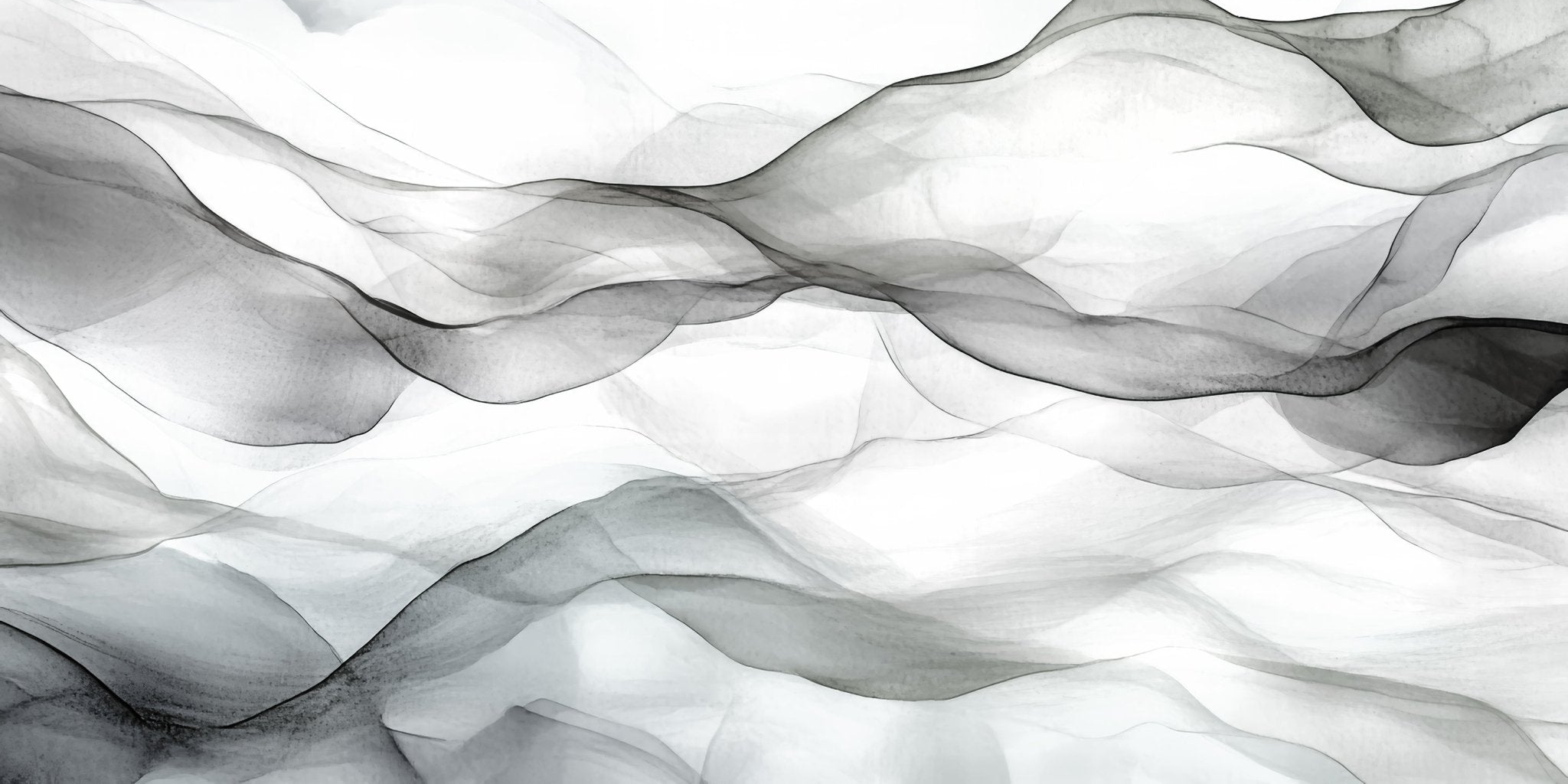 Vagues abstraites en noir et blanc