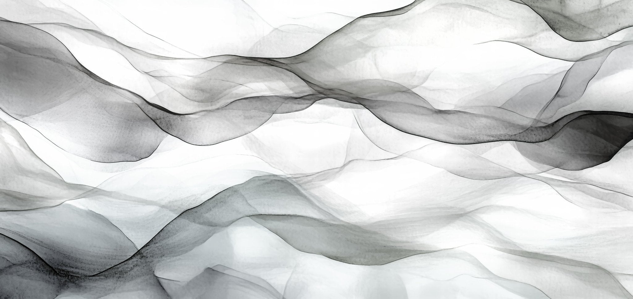 Vagues abstraites en noir et blanc
