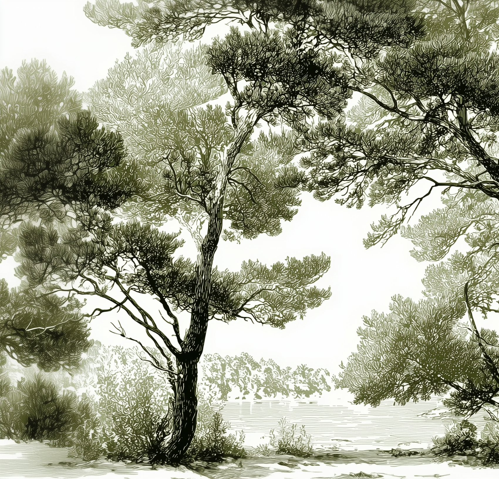 Les pins du lac