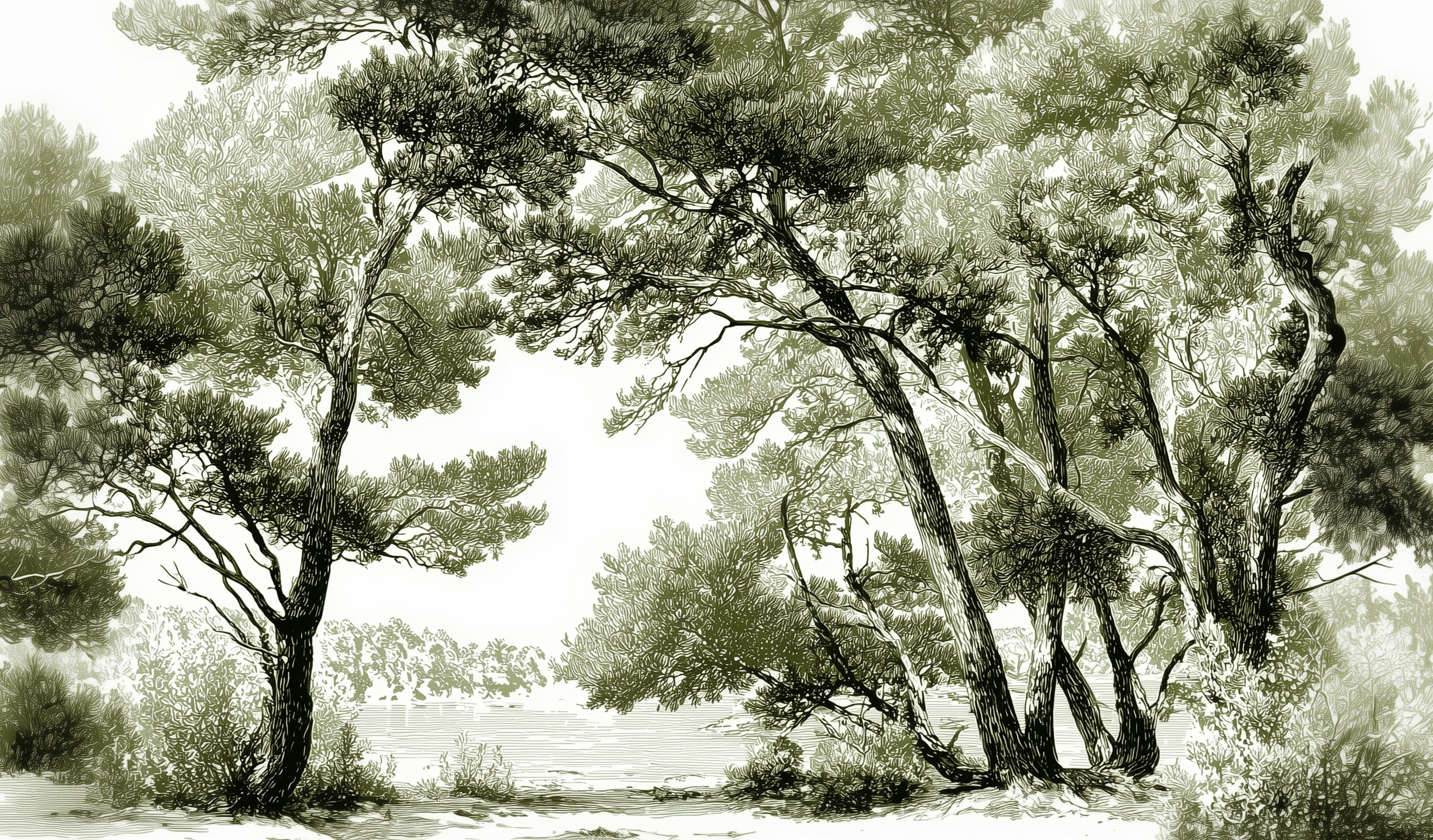 Les pins du lac