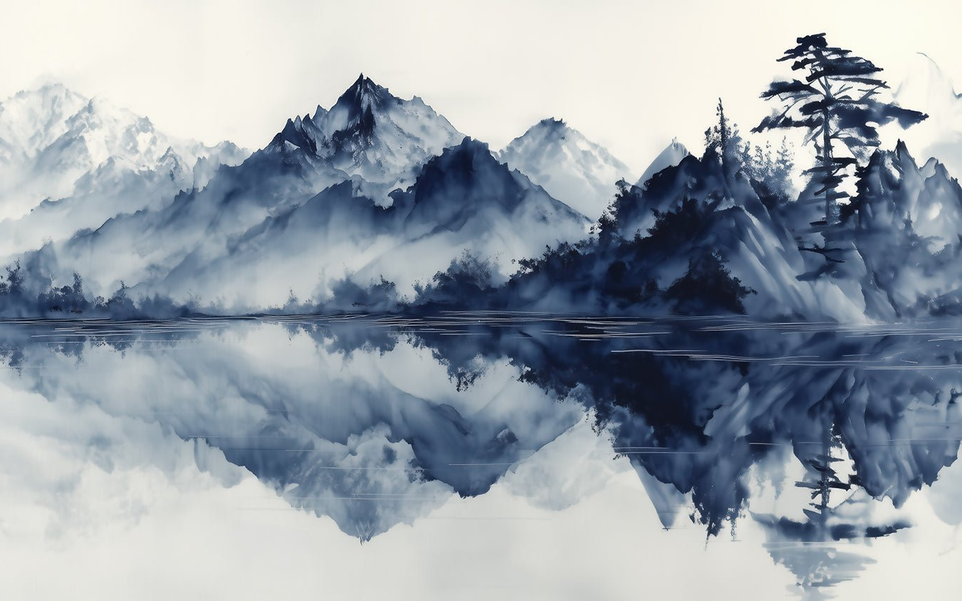 L’harmonie du calme en bleu