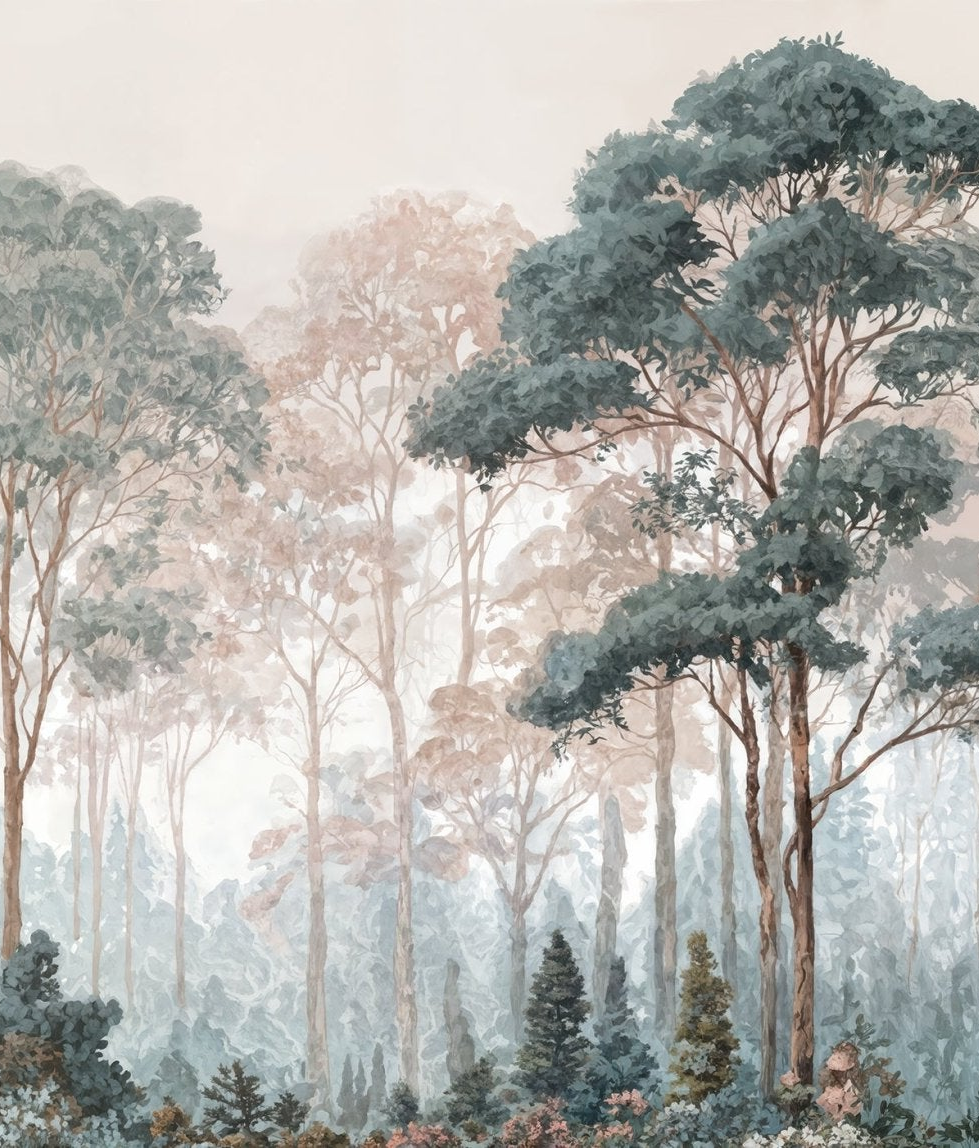 Brume pastel au lever du jour