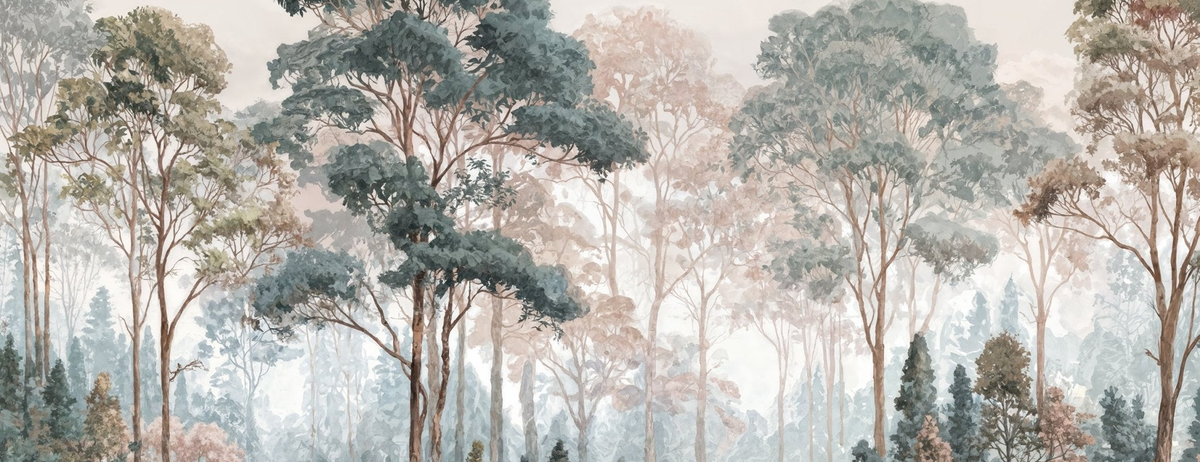 Brume pastel au lever du jour