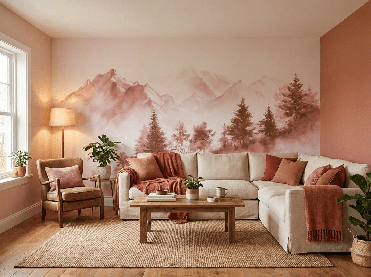 Douce Altitude – Papier peint montagne ambiance zen - Illulart: Papier peint panoramique