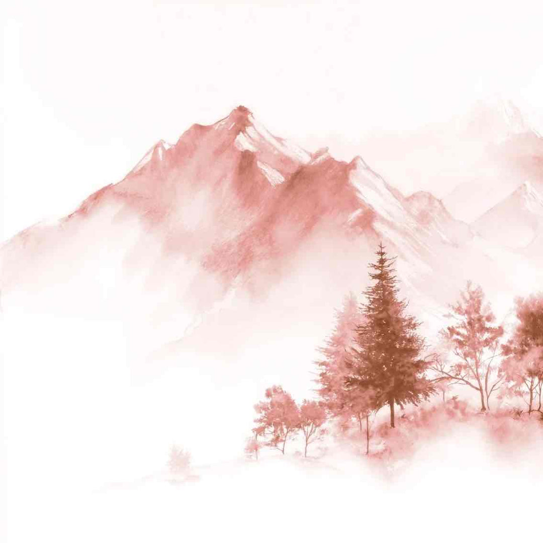 Douce Altitude – Papier peint montagne ambiance zen - Illulart: Papier peint panoramique