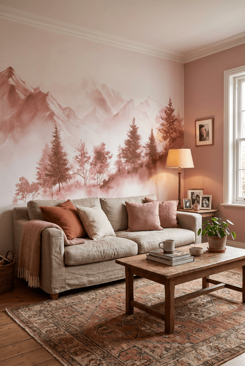 Douce Altitude – Papier peint montagne ambiance zen - Illulart: Papier peint panoramique