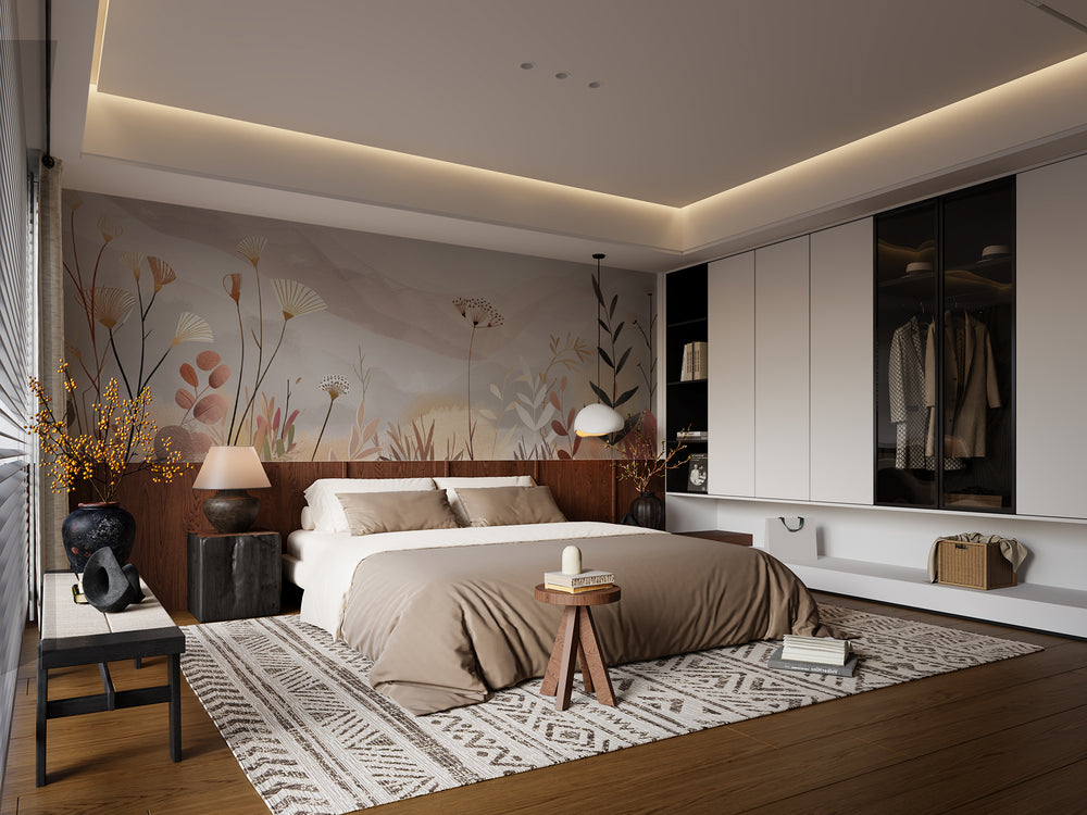 Douce Prairie – Revêtement Mural Panoramique Botanique