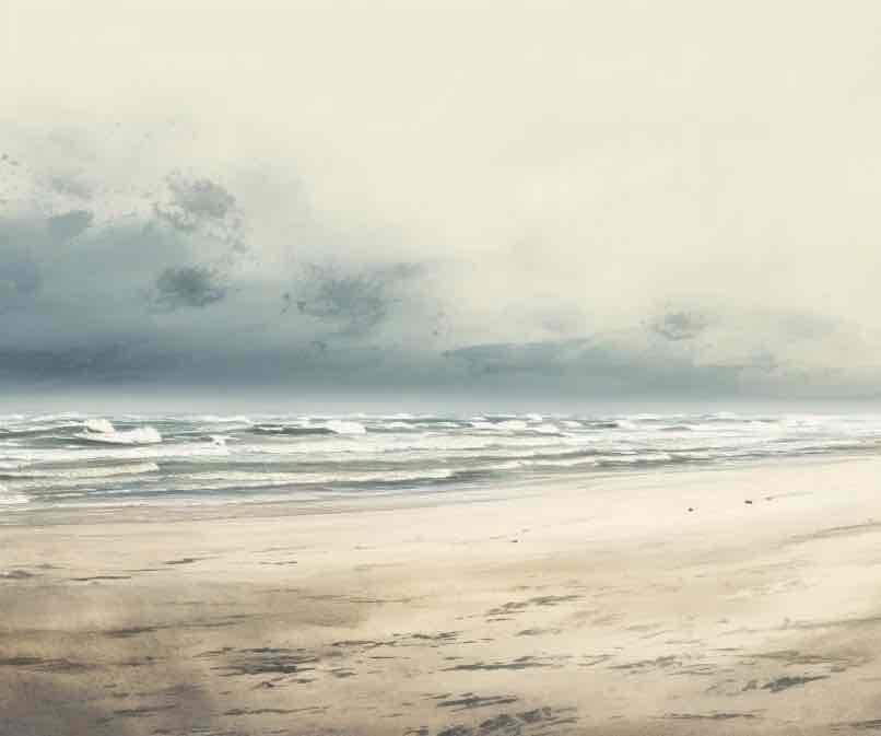 Douces vagues - Illulart: Papier peint panoramique