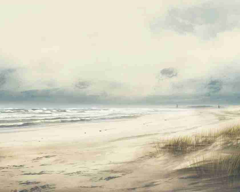 Douces vagues - Illulart: Papier peint panoramique