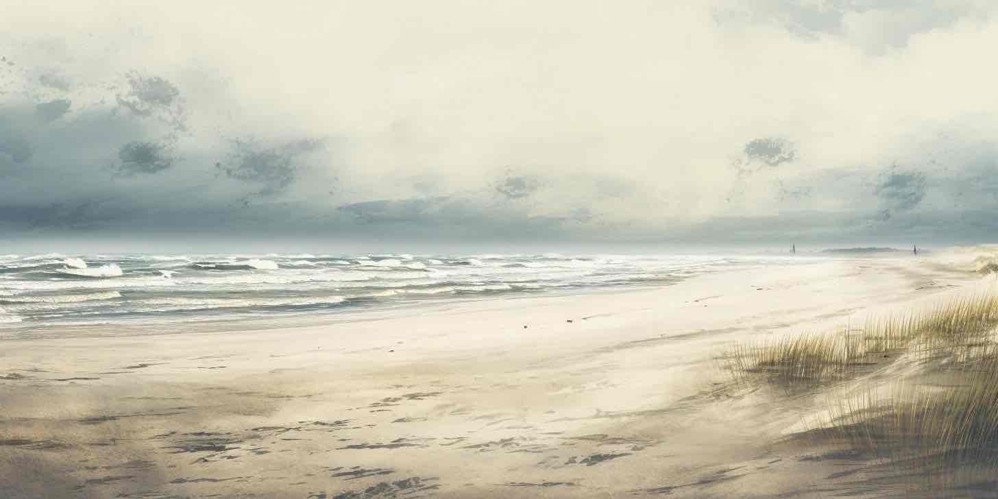 Douces vagues - Illulart: Papier peint panoramique