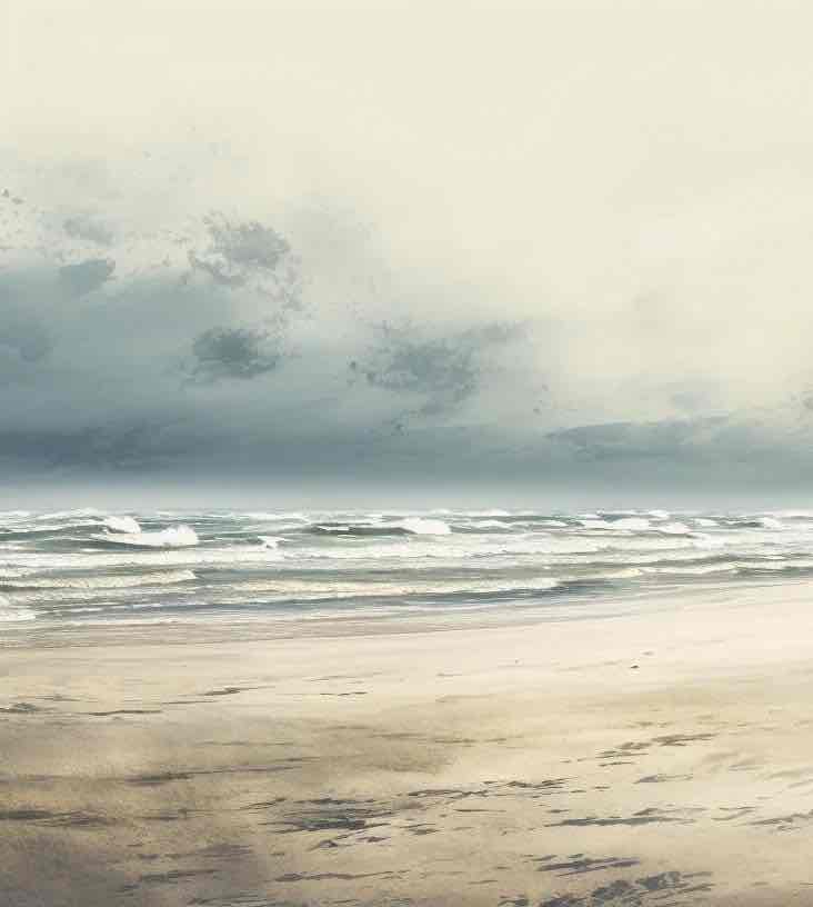 Douces vagues - Illulart: Papier peint panoramique