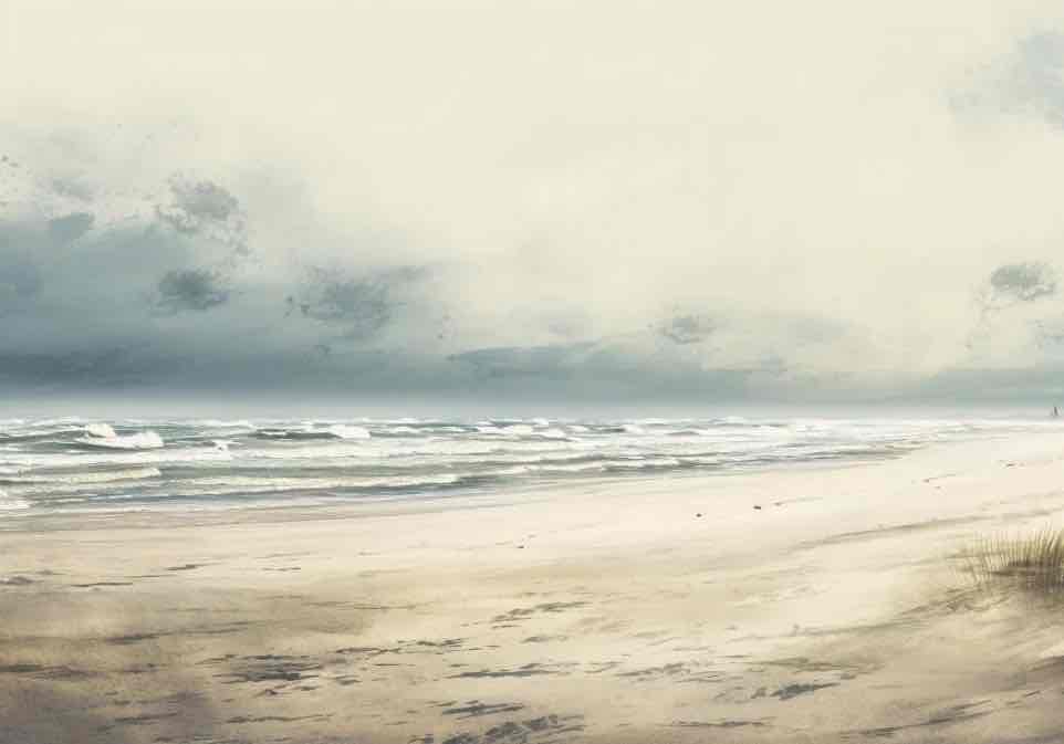 Douces vagues - Illulart: Papier peint panoramique