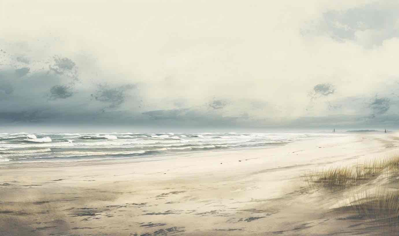 Douces vagues - Illulart: Papier peint panoramique