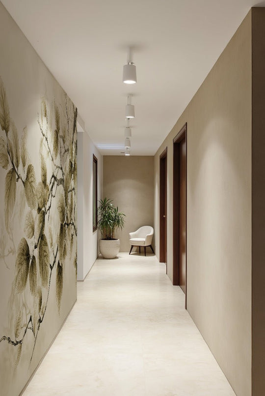 Douceur de l’arbre – Papier Peint Branches Délicates au Feuillage Tendre - Illulart: Papier peint panoramique