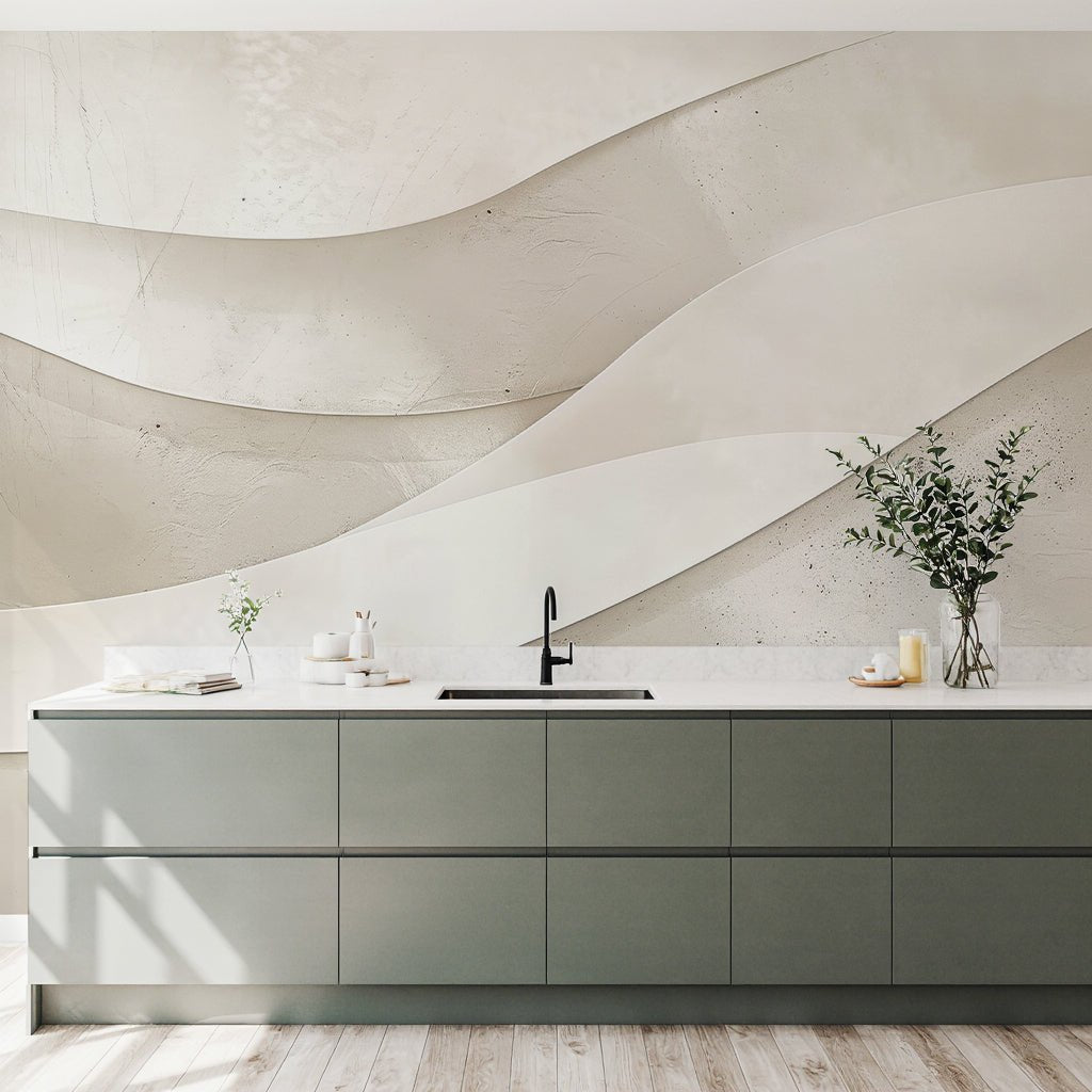 Douceur Désertique - Papier Peint Panoramique Dunes de Sérénité - Illulart: Papier peint panoramique