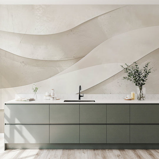 Douceur Désertique - Papier Peint Panoramique Dunes de Sérénité - Illulart: Papier peint panoramique